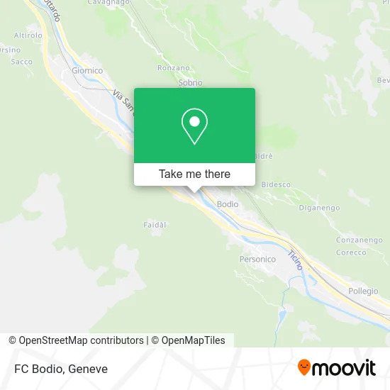 FC Bodio map