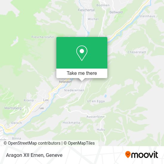 Aragon XII Ernen map