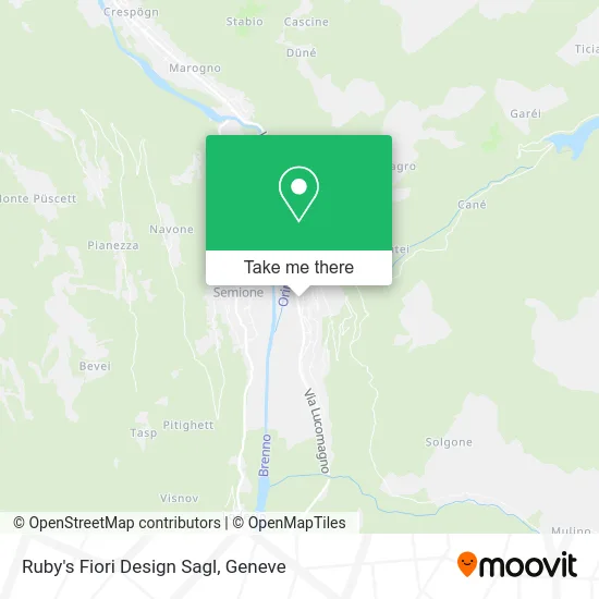 Ruby's Fiori Design Sagl map