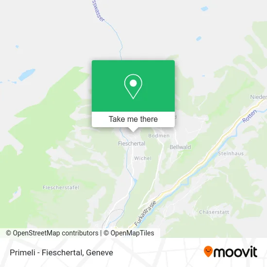 Primeli - Fieschertal map