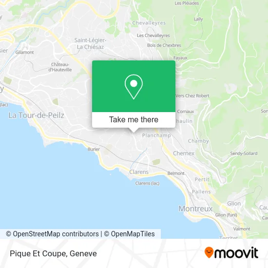 Pique Et Coupe map
