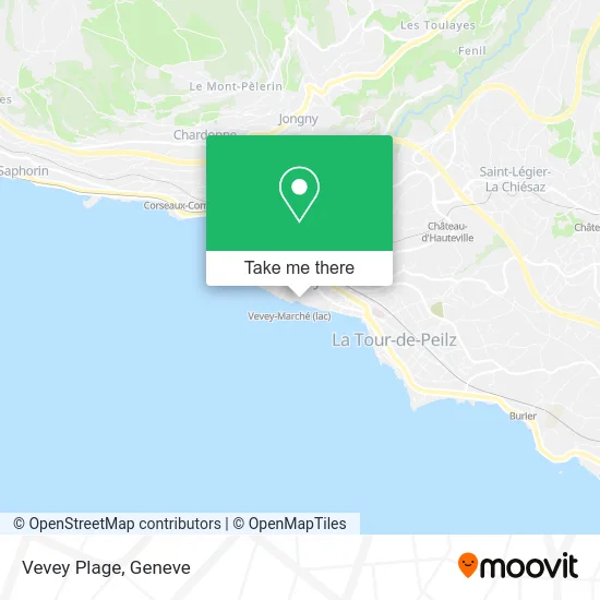 Vevey Plage map