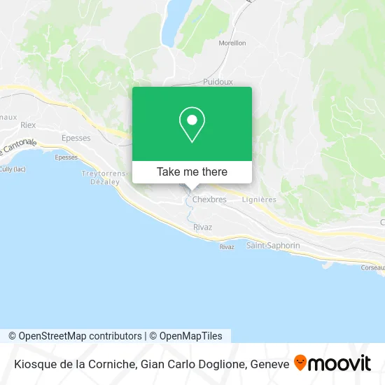 Kiosque de la Corniche, Gian Carlo Doglione map