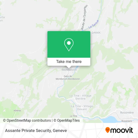 Assante Private Security map