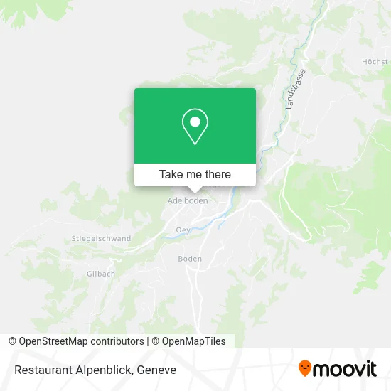 Restaurant Alpenblick map