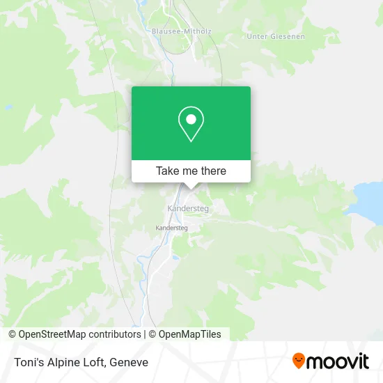 Toni's Alpine Loft map