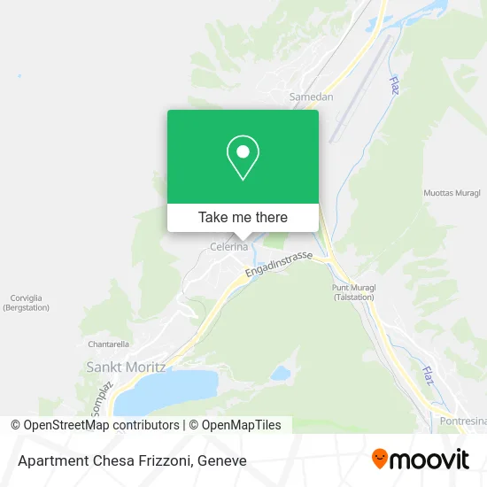 Apartment Chesa Frizzoni map