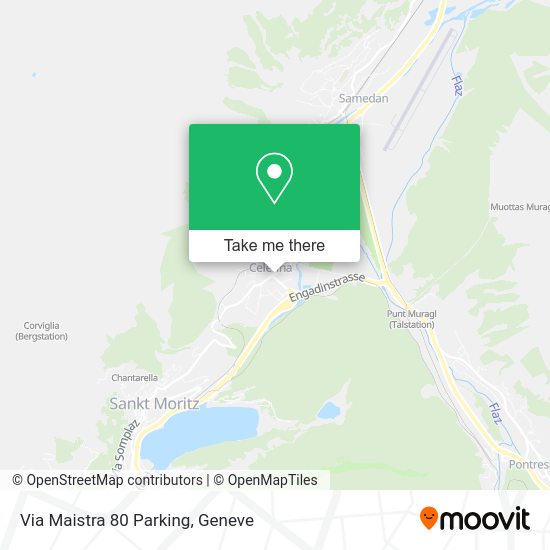 Via Maistra 80 Parking map