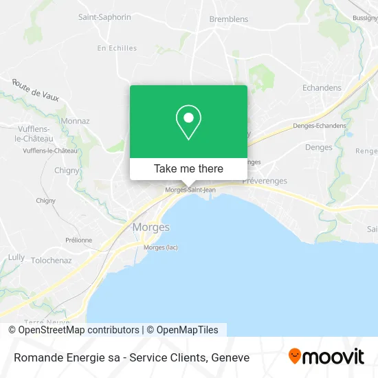 Romande Energie sa - Service Clients map