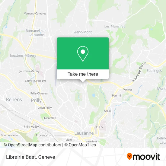 Librairie Bast map
