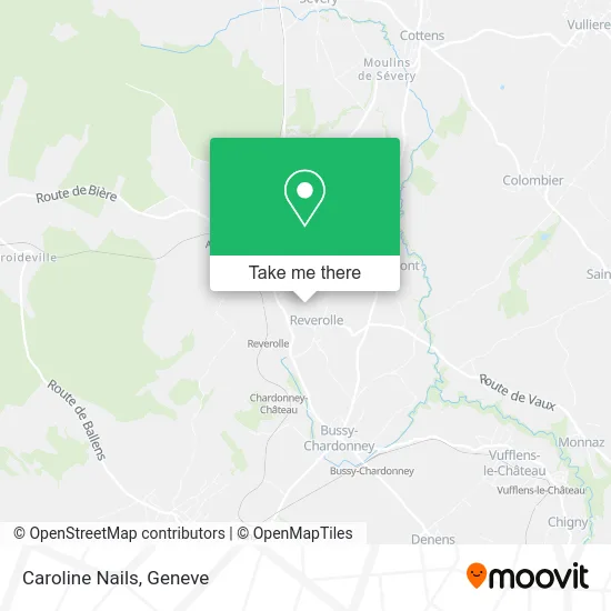 Caroline Nails map