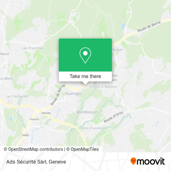 Ads Sécurité Sàrl map