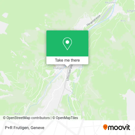 P+R Frutigen map