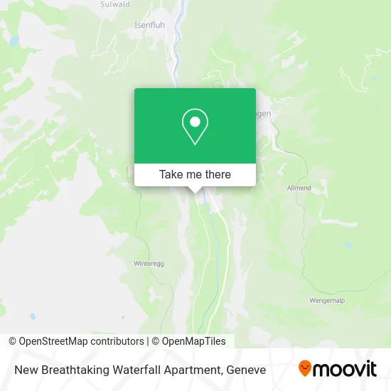New Breathtaking Waterfall Apartment map
