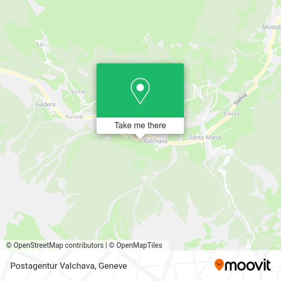 Postagentur Valchava map
