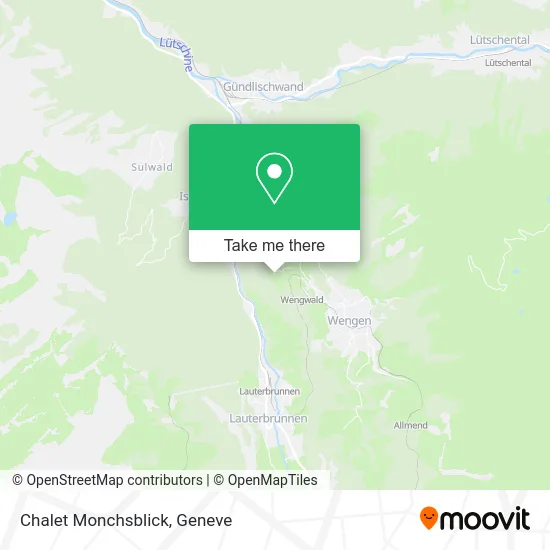 Chalet Monchsblick map