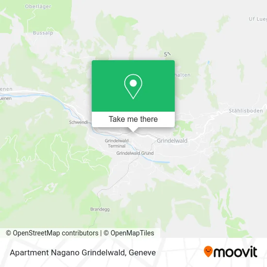 Apartment Nagano Grindelwald map