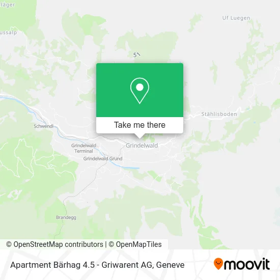 Apartment Bärhag 4.5 - Griwarent AG map