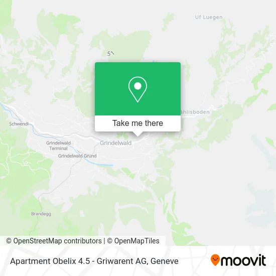Apartment Obelix 4.5 - Griwarent AG map
