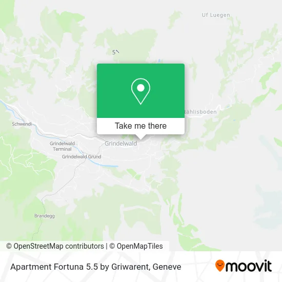 Apartment Fortuna 5.5 by Griwarent map