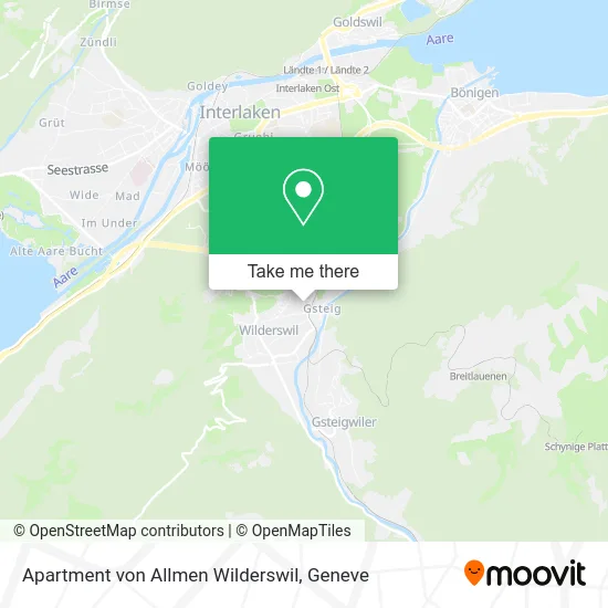 Apartment von Allmen Wilderswil map