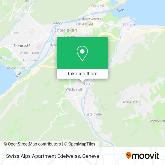 Swiss Alps Apartment Edelweiss map