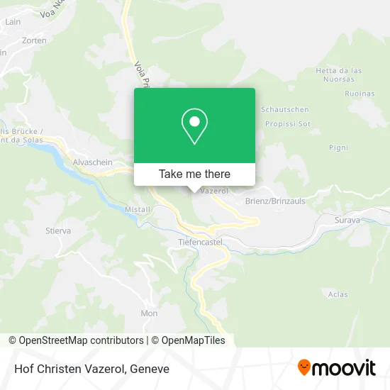 Hof Christen Vazerol map