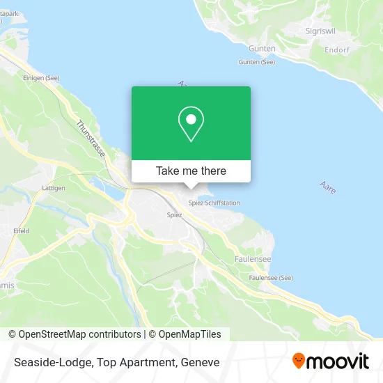 Seaside-Lodge, Top Apartment map