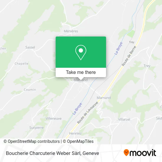 Boucherie Charcuterie Weber Sàrl map