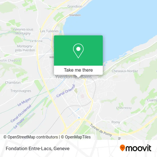 Fondation Entre-Lacs map