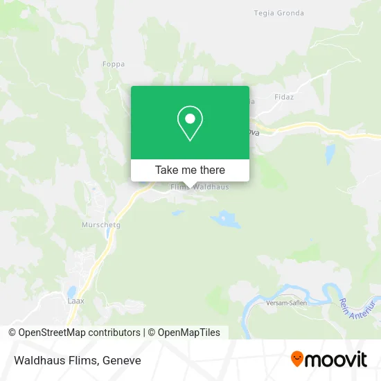 Waldhaus Flims map
