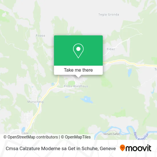 Cmsa Calzature Moderne sa Get in Schuhe map