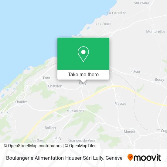 Boulangerie Alimentation Hauser Sàrl Lully map