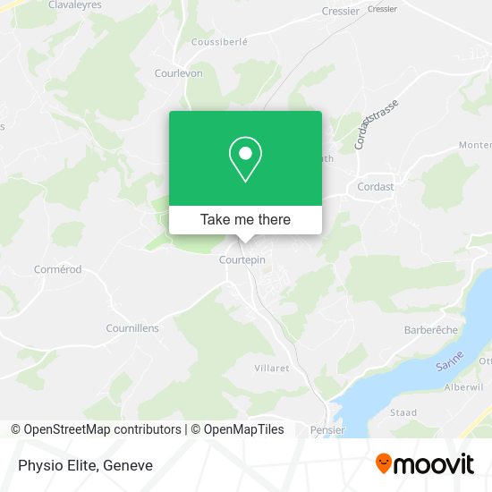 Physio Elite map