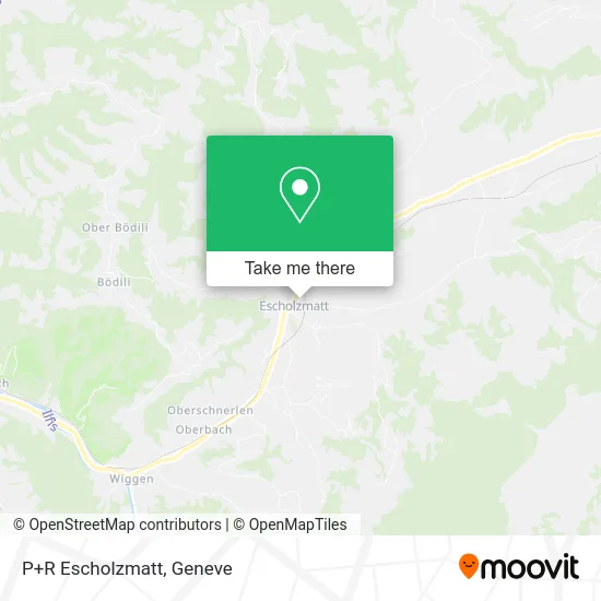 P+R Escholzmatt map