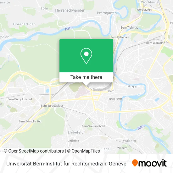 Universität Bern-Institut für Rechtsmedizin map