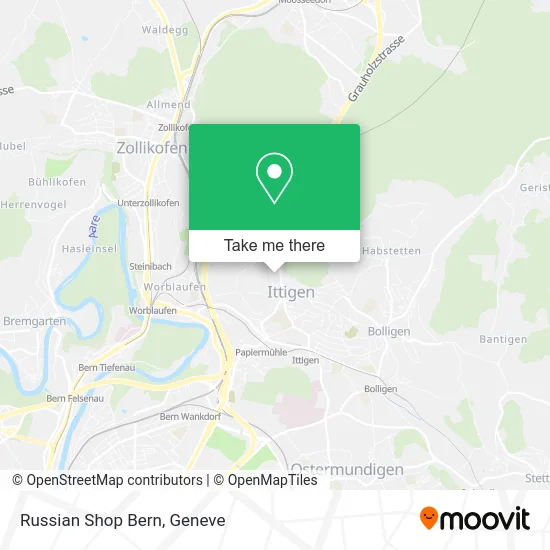 Russian Shop Bern map