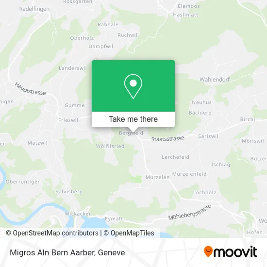 Migros Aln Bern Aarber map