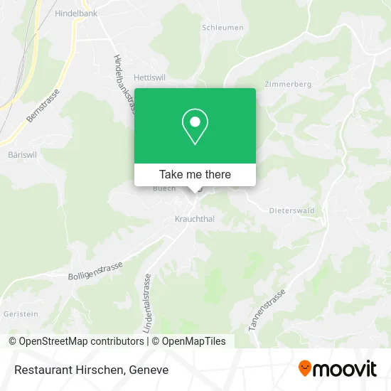 Restaurant Hirschen map