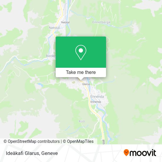 Ideäkafi Glarus map