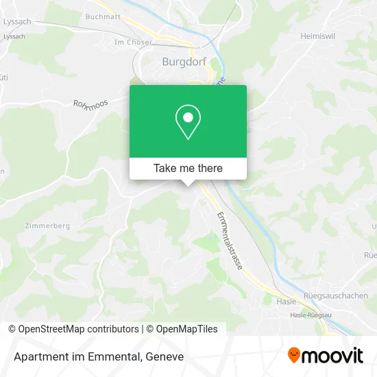 Apartment im Emmental map