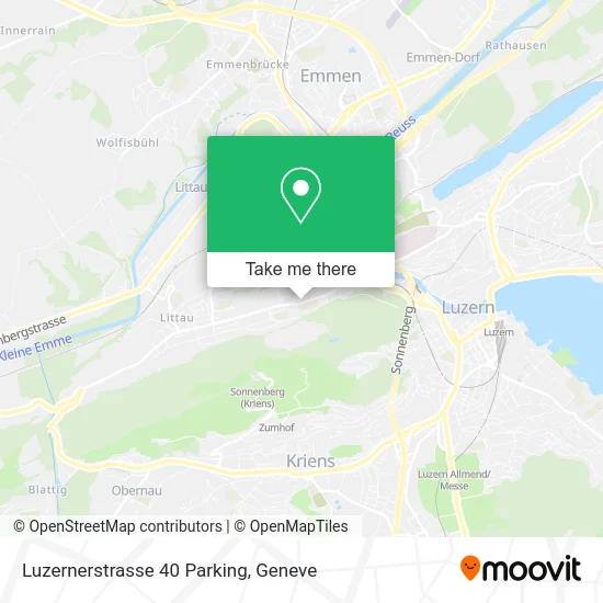 Luzernerstrasse 40 Parking map