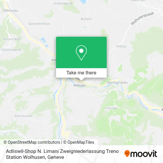 Adliswil-Shop N. Limani Zweigniederlassung Treno Station Wolhusen map