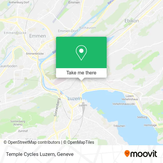 Temple Cycles Luzern map