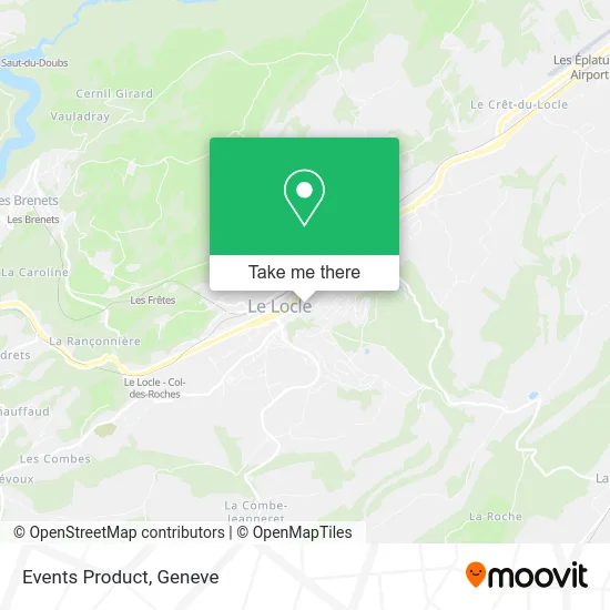 Events Product map