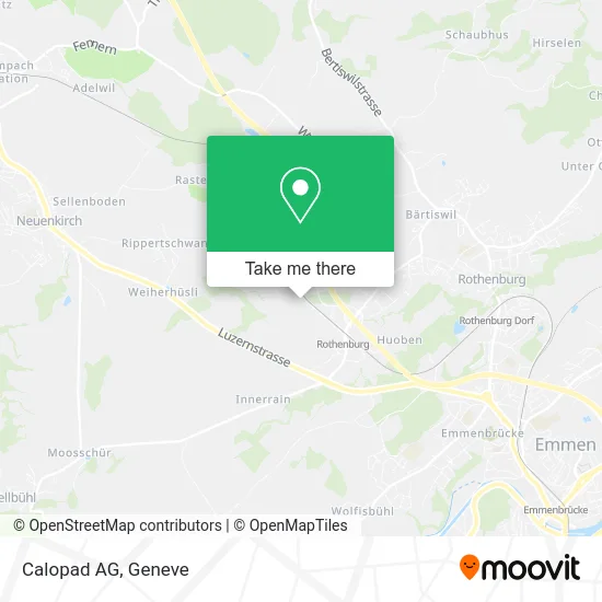 Calopad AG map