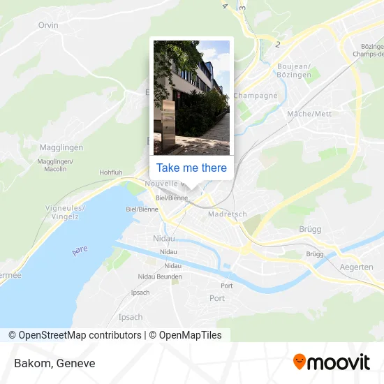 Bakom map