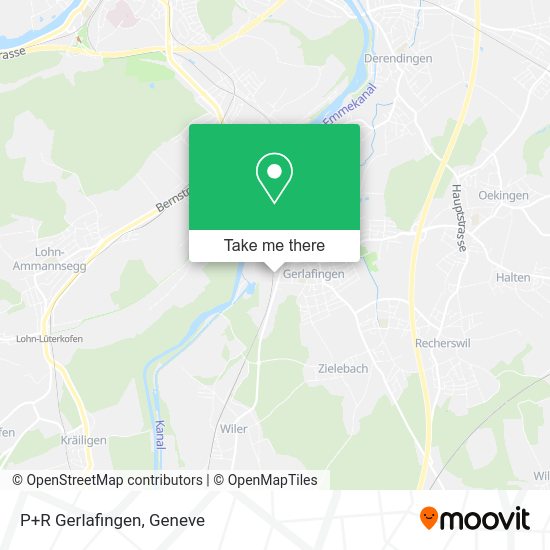 P+R Gerlafingen map