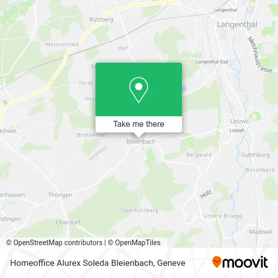 Homeoffice Alurex Soleda Bleienbach map