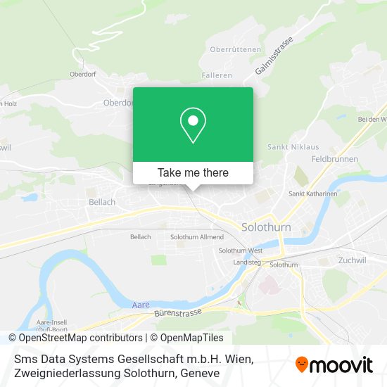 Sms Data Systems Gesellschaft m.b.H. Wien, Zweigniederlassung Solothurn map